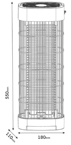 קטלן יתושים TOWER W36 - במראה ייחודי - OMEGA