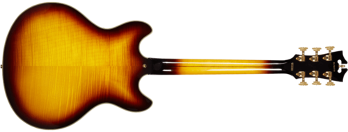 גיטרה 1/4 נפח D'Angelico EXCEL DC  stop-bar tailpiece VINTAGE SUNBURST