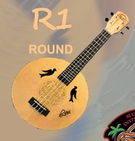 יוקללה קונצרט עגולה כולל נרתיק  ALEHO LHUC-R1 ROUND