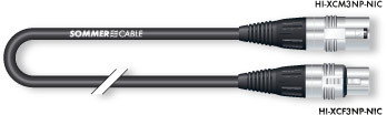 כבל 5 מטר שחור SOMMER XLR-XLR