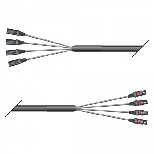 מולטיכבל 4 ערוצים 3 מ' SOMMER XLR-XLR QMHP-M04/00-0300