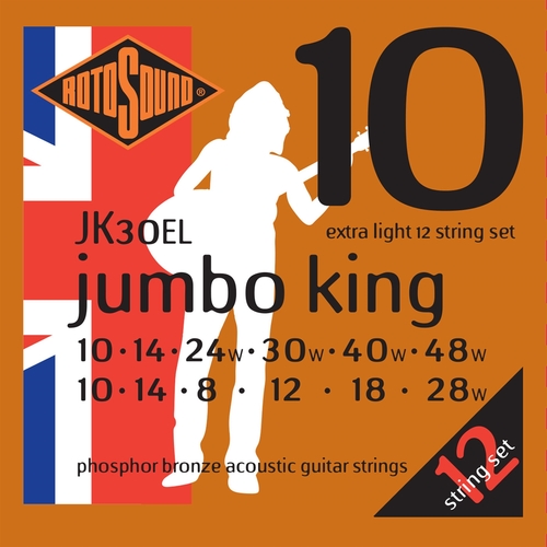 סט 12 מיתרים לאקוסטית ROTOSOUND JK30EL