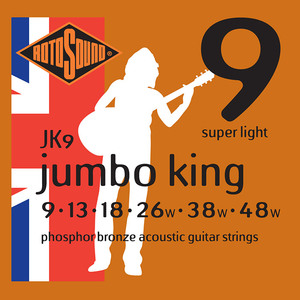 סט מיתרים 0.9 לאקוסטית ROTOSOUND JK9