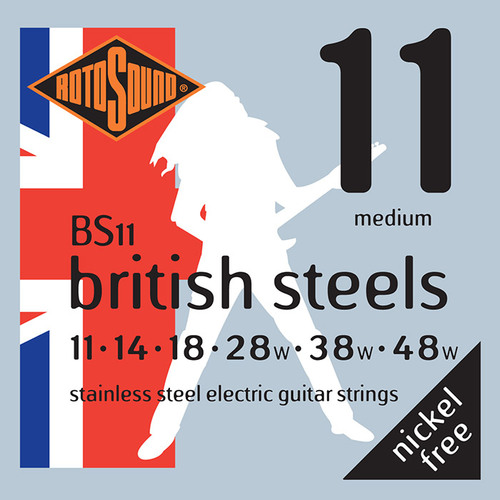 סט מיתרים 0.11 לחשמלית ROTOSOUND BRITISH STEEL