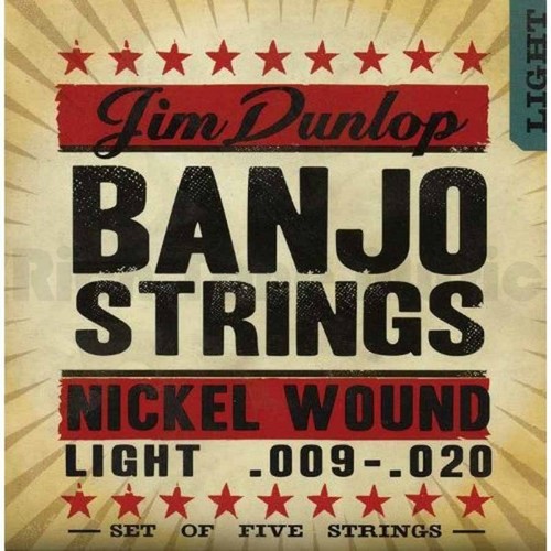 סט מיתרים לבנג'ו 5 מיתרים DUNLOP DJN0920 Light