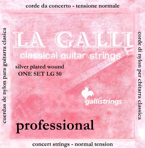 סט מיתרים לגיטרה קלאסית GALLI LG50 NORMAL