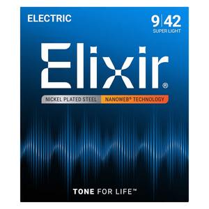 סט מיתרים לחשמלית ELIXIR NANOWEB 12002 09-42