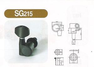 סט מפתחות לגיטרה חשמלית שחור 2 פינים SG215BK