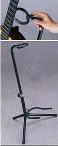 סטנד לגיטרה שחור עם תומך לצוואר GS-21
