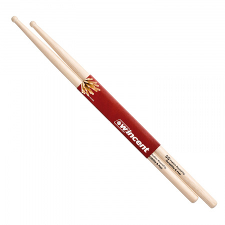 מקלות תופים WINCENT W-55F HICKORY