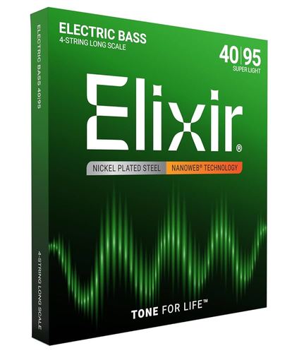 סט מיתרים לבס ELIXIR 14002 NANOWEB 40-95