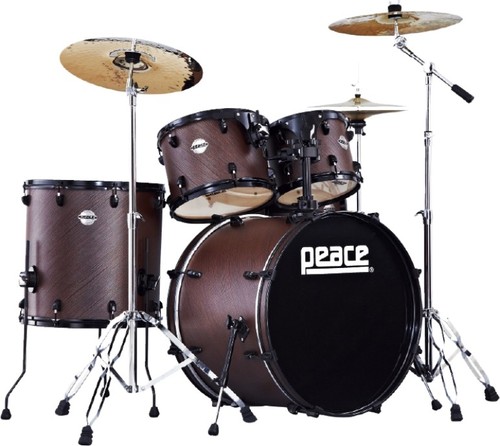 מערכת תופים 22 כולל אביזרים PEACE ADONIS DP-210-22-52 ANTIQUE BROWN