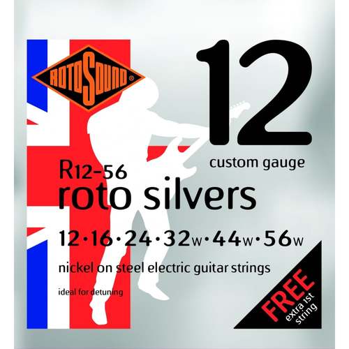 סט מיתרים ניקל 0.12 חשמלית ROTOSOUND R12-56-F D-TUNE