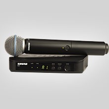 סט אלחוטי מיקרופון ידני SHURE BLX PG58