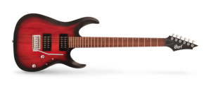 גיטרה חשמלית CORT X100 Open Pore Black Cherry Burst H,H