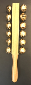 ידית מעץ עם 12 פעמונים בראס FLEET SL-12