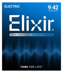 סט מיתרים לחשמלית ELIXIR POLYWEB 12000 09-42
