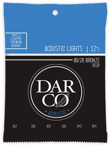 סט מיתרים 0.10 לאקוסטית 12 מיתרים DARCO D500