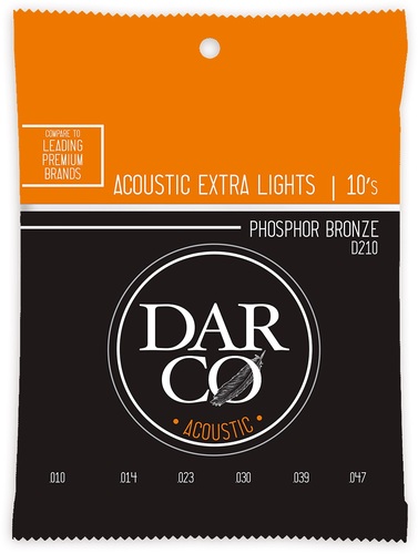 סט מיתרים 0.10 לאקוסטית DARCO D510