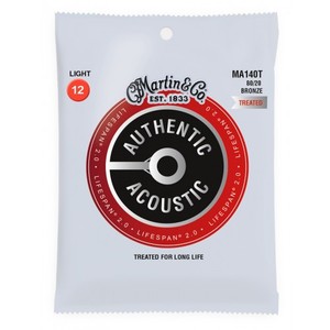 סט מיתרים 0.12 לגיטרה אקוסטית MARTIN AUTHENTIC LIFESPAN MA140T