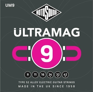 סט מיתרים 0.9 לחשמלית ROTOSOUND ULTRAMAG 0.9 GAUGE