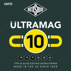 סט מיתרים 0.10 לחשמלית ROTOSOUND ULTRAMAG 10 GAUGE