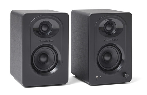 זוג מוניטורים לאולפן SAMSON MediaOne M30 Powered Studio Monitor