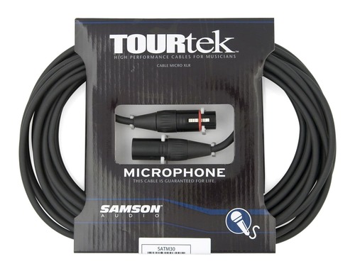 כבל XLR-XLR למיקרופון 9 מ SAMSON TM30 30' Mic Cable