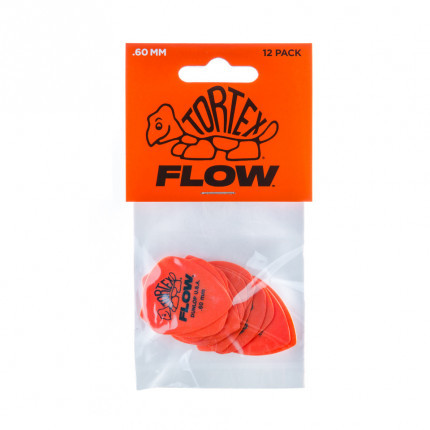 מארז 12 מפרטים DUNLOP TORTEX FLOW STD 0.60