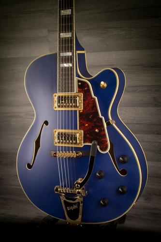 גיטרה נפח D'Angelico DELUXE 175 Matte Royal Blue