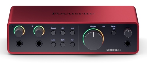 כרטיס קול 2 כניסות 2 יציאות FOCUSRITE SCARLETT 2I2 4th Gen