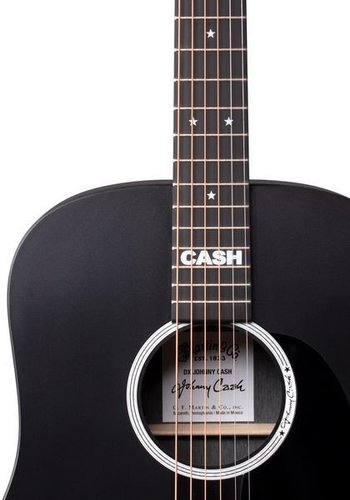 גיטרה אקוסטית מוגברת + נרתיק MARTIN DX JOHNNY CASH