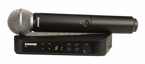 סט אלחוטי מיקרופון ידני SHURE BLX SM58