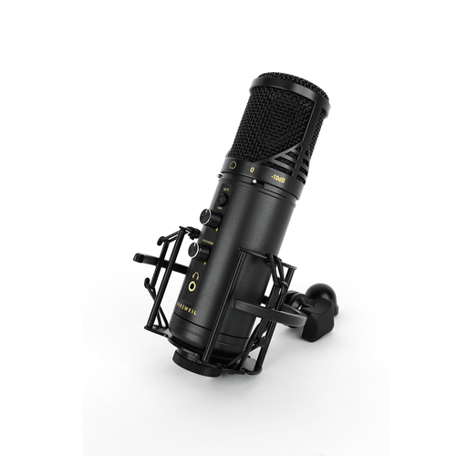 מיקרופון קונדנסר USB לאולפן KURZWEIL KM-1U BLACK