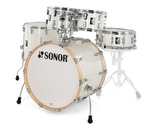 מערכת תופים 5 חלקים (2 אריזות) ללא אביזרים "20 SONOR AQ2 Studio Set White Pearl