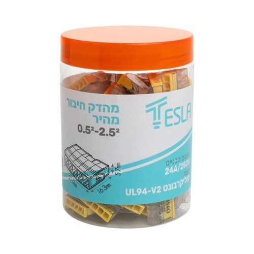  מהדק חיבור מהיר 5 כניסות - 100 יחידות 
