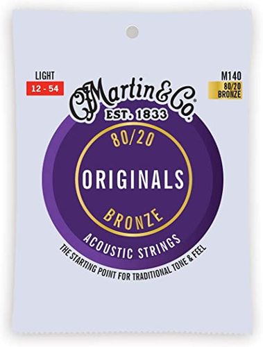 סט מיתרים 012 לגיטרה אקוסטית Martin Originals M140