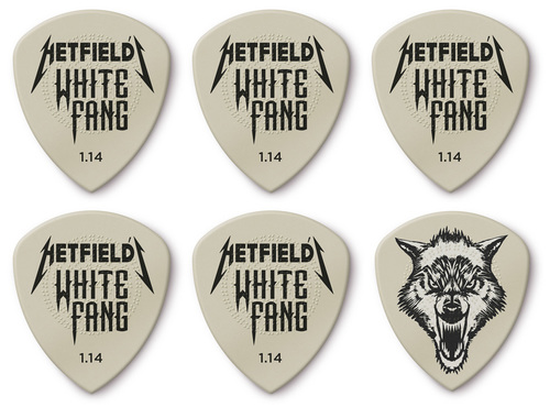 מארז עם 6 מפרטים DUNLOP Hetfield's White Fang Custom Flow 1.14mm