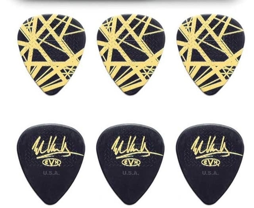 מארז עם 6 מפרטים DUNLOP EVH VHII picks 0.6mm