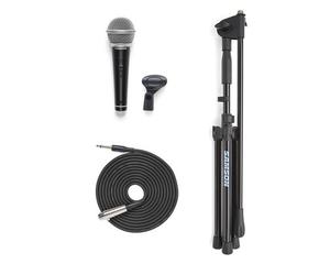 מיקרופון + סטנד + כבל SAMSON VP10 MIC PACK
