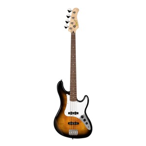 גיטרה בס CORT GB24JJ 2T flamed maple top