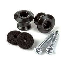 זוג ברגים לרצועה שחורים מתאים לנועלי רצועה DUNLOP 2PSLS033BK
