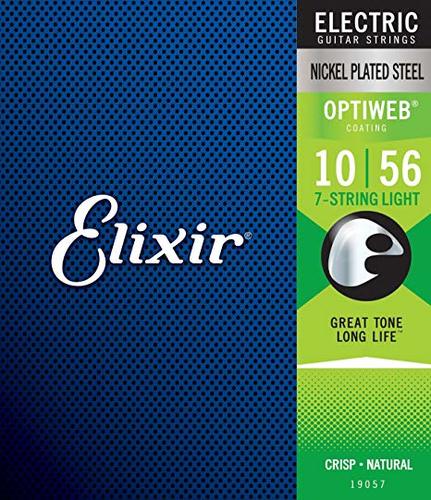 סט 7 מיתרים לחשמלית ELIXIR OPTIWEB 19057 10-56