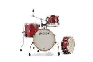 מערכת תופים 4 חלקים "16 SONOR AQX Jungle red moon sparkle