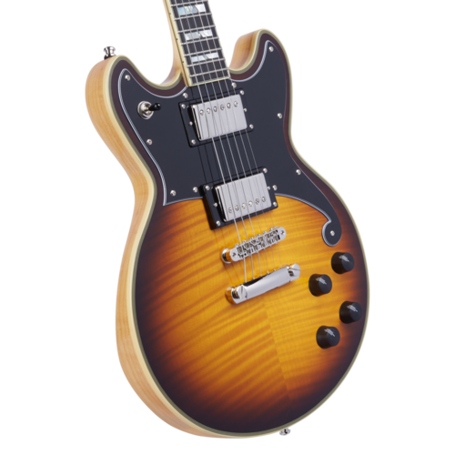 גיטרה חשמלית + נרתיק D'Angelico DELUXE BRIGHTON VINTAGE