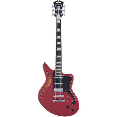 גיטרה חשמלית + נרתיק D'Angelico Premier BEDFORD SH OXBLOOD