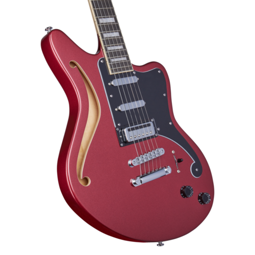 גיטרה חשמלית + נרתיק D'Angelico Premier BEDFORD SH OXBLOOD