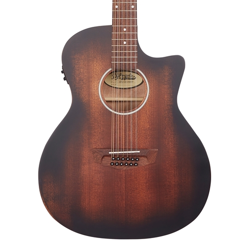גיטרה אקוסטית 12 מיתרים מוגברת D'Angelico PREMIER FULTON LS AGED MAHOGANY CUTAWAY