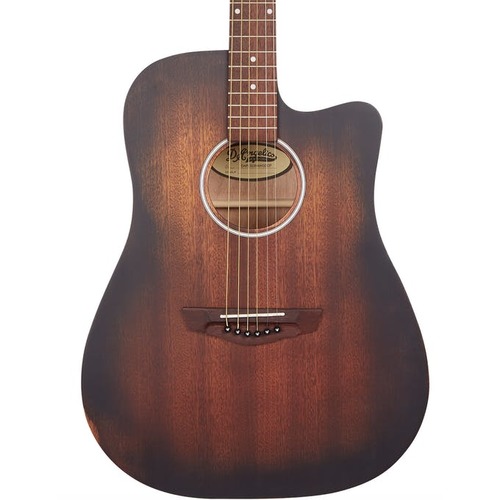 גיטרה אקוסטית מוגברת D'Angelico PREMIER BOWERY LS AGED MAHOGANY CUTAWAY
