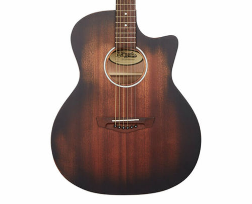 גיטרה אקוסטית מוגברת D'Angelico PREMIER GRAMERCY AGED MAHOGANY CUTAWAY